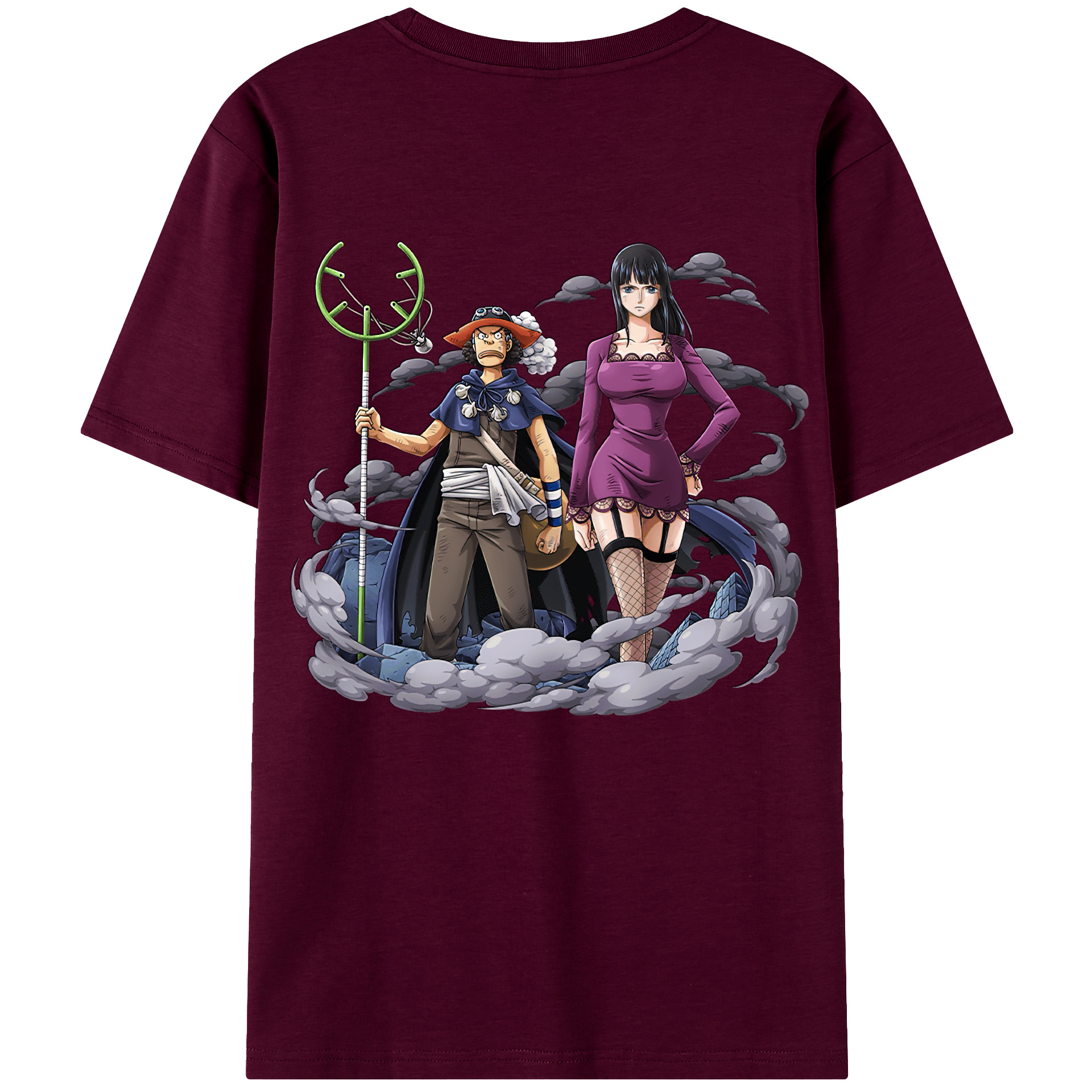 ワンピース ニコ・ロビン ONE PIECE Nico Robin レディース半袖Tシャツ(バックプリント)